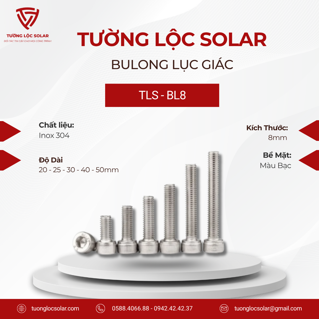 BULONG LỤC GIÁC CHÌM ĐẦU TRỤ