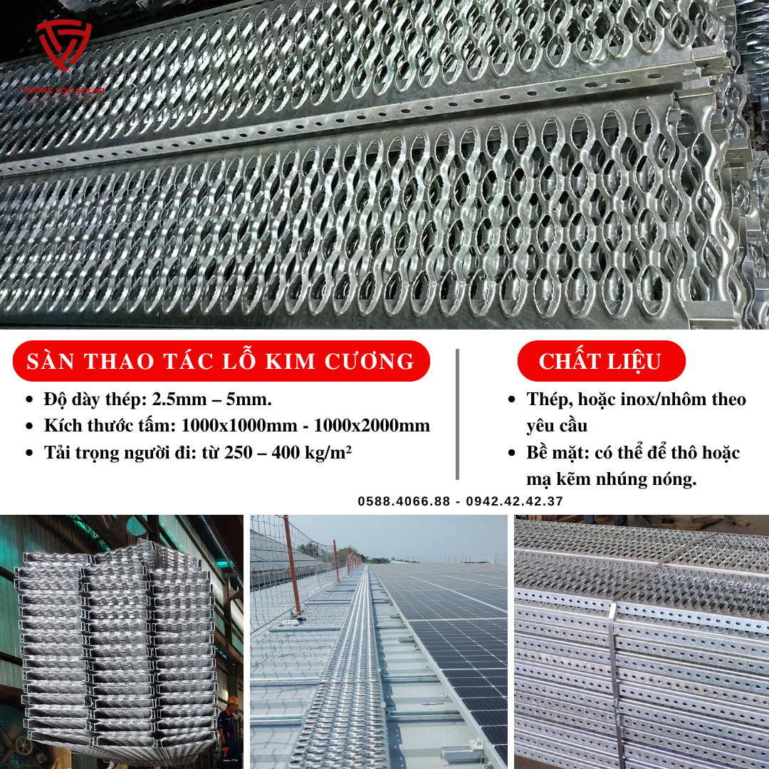 SÀN THAO TÁC DẬP LỖ KIM CƯƠNG NHÚNG NÓNG