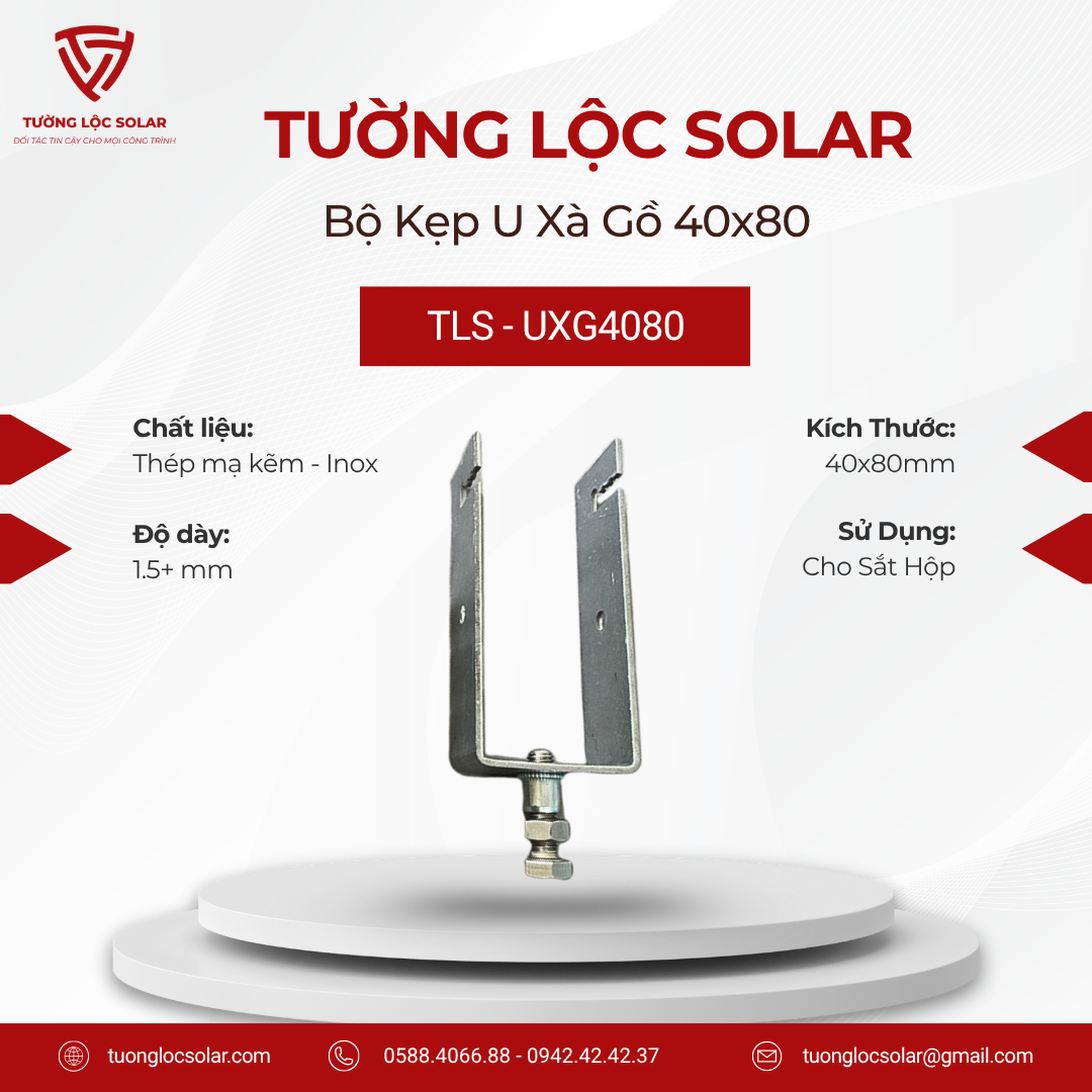 KẸP U XÀ GỒ 40×80