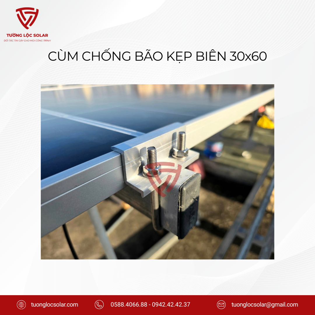 CÙM CHỐNG BÃO KẸP BIÊN 30x60mm